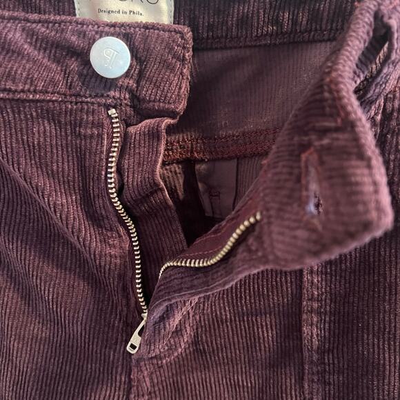 Pilcro Plum Purple The Icon Flare Corduroy Pants Size 31 - Picture 4 of 9